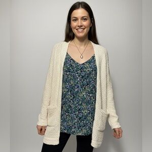 Tank & Cardigan w/ Cameo Necklace